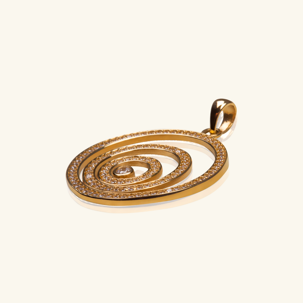14k gold Halo Pendant – Foundry Jewelry