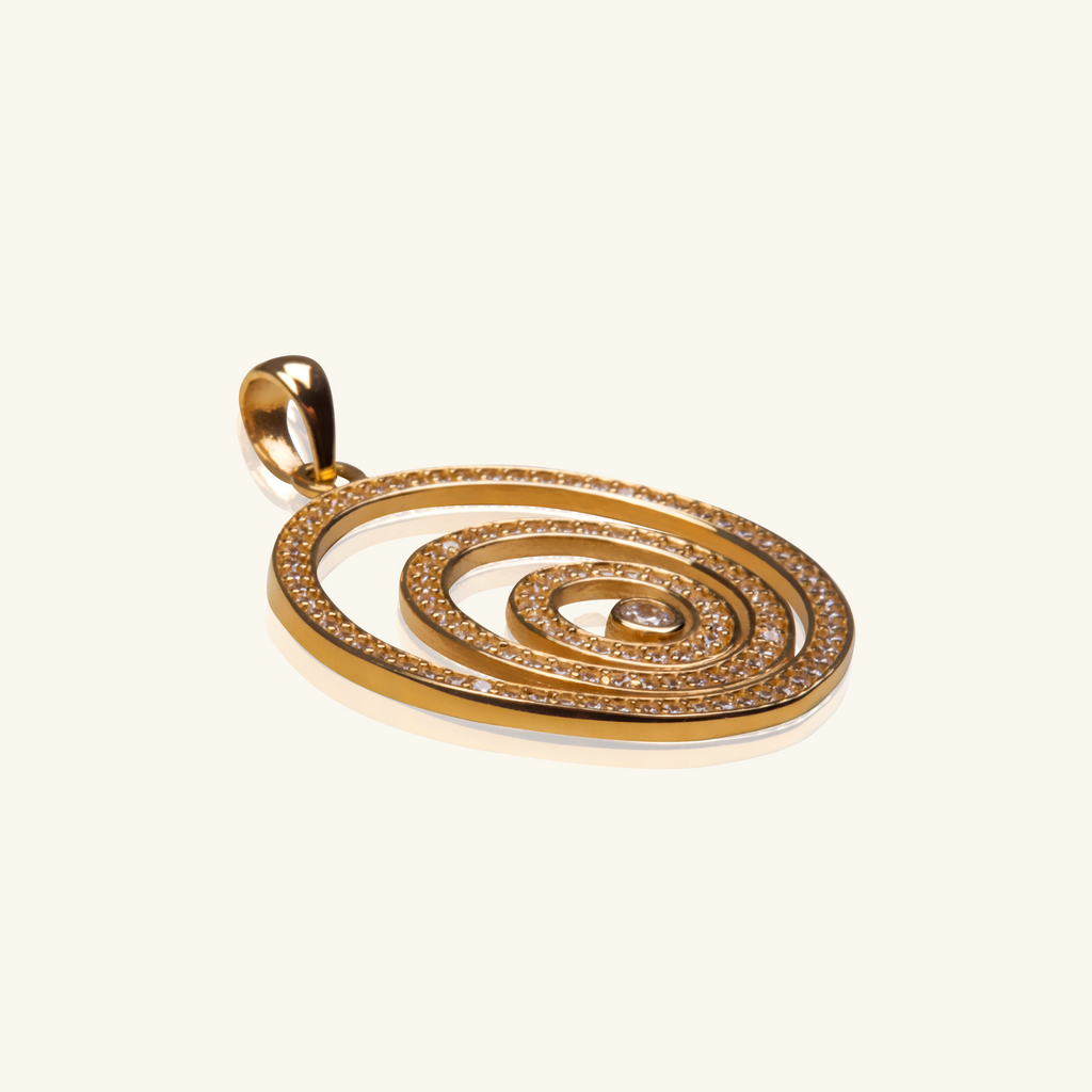 14k gold Halo Pendant – Foundry Jewelry