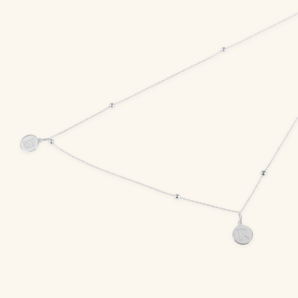 Sterling Silver Infinity Long Chain Necklace, side view – Foundry Jewelry