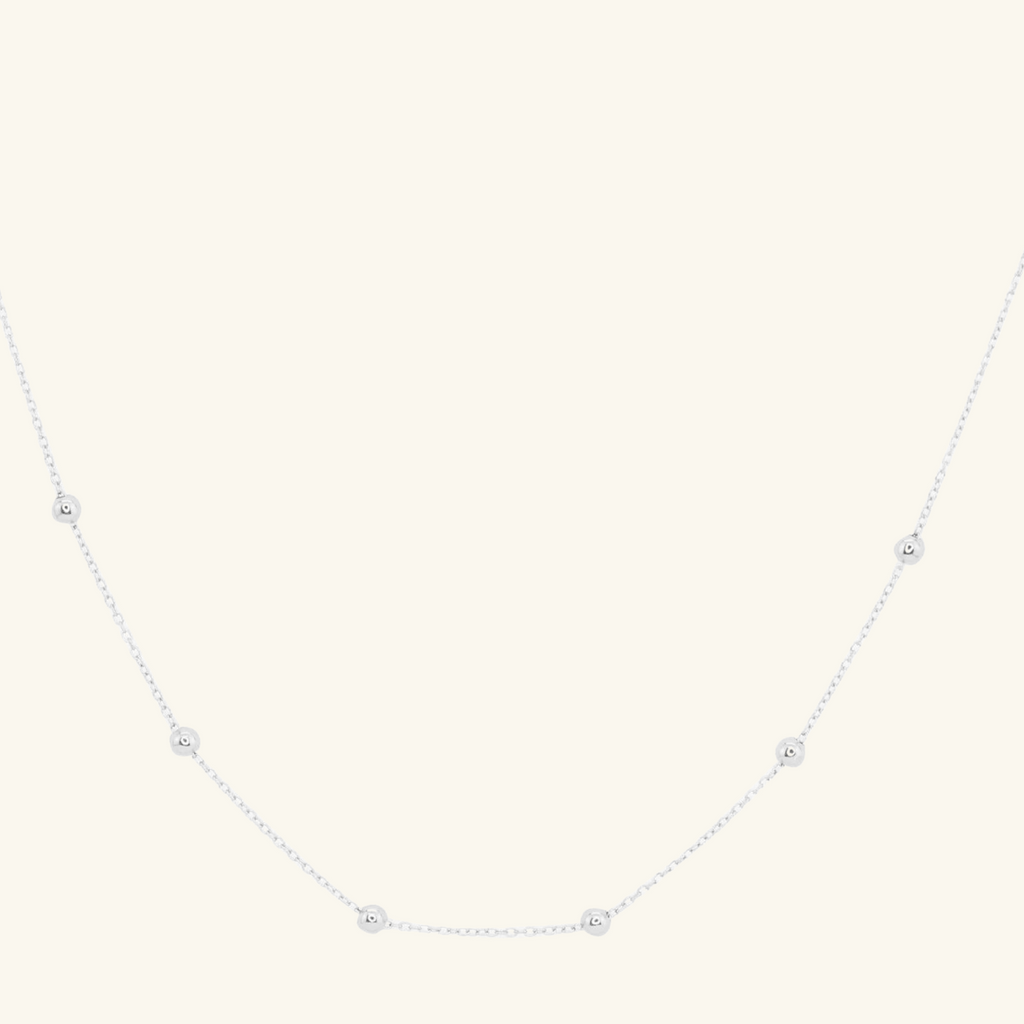 Sterling Silver Infinity Long Chain Necklace, front view – Foundry Jewelry