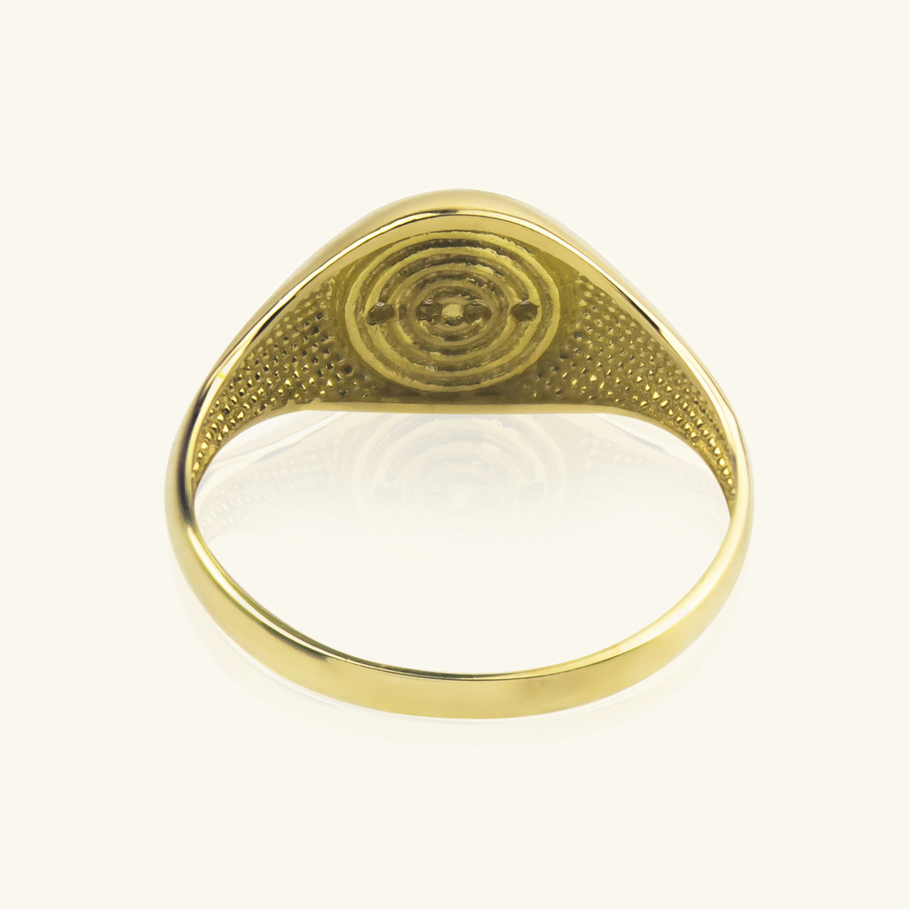 18k gold Line Signet Ring – Foundry Jewelry