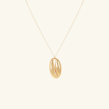 Gold Vermeil Plaia Long Necklace, front view – Foundry Jewelry