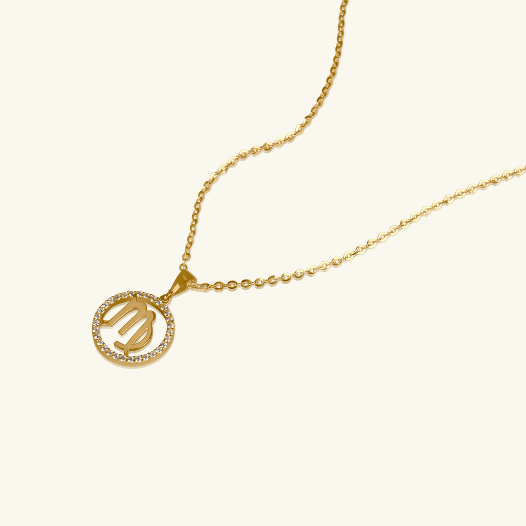 14k gold Virgo Pendant – Foundry Jewelry