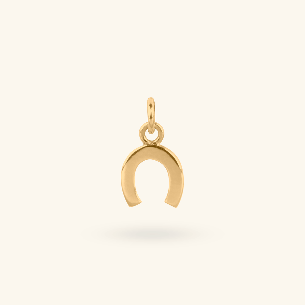 Horseshoe Charm, Handcrafted in 925 sterling silver