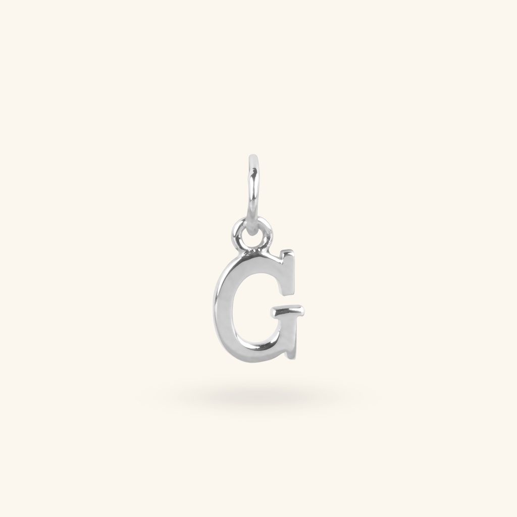 Mini Letter Charms Sterling Silver, Handcrafted in 925 sterling silver