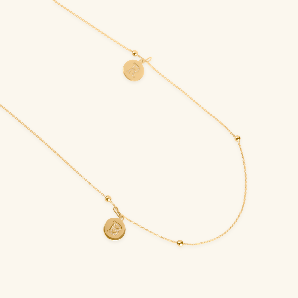 Pavé Letter Hook Charm, Handcrafted in 925 sterling silver