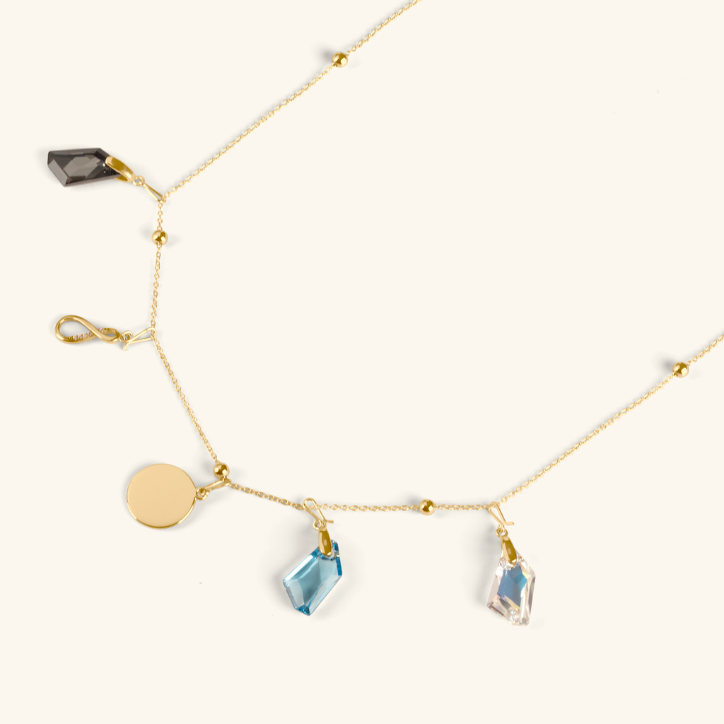 Engravable Disc Hook Charm Pendant, Handcrafted in 925 sterling silver