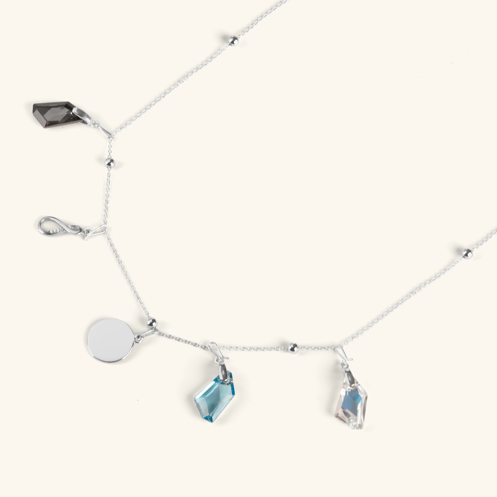 Engravable Disc Hook Charm Pendant Sterling Silver, Handcrafted in 925 sterling silver