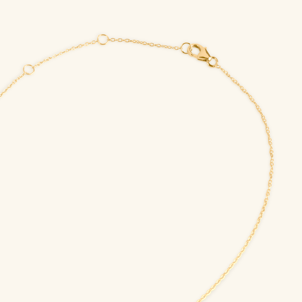 Triangle & Sphere Necklace,Handcrafted in 925 Sterling Silver