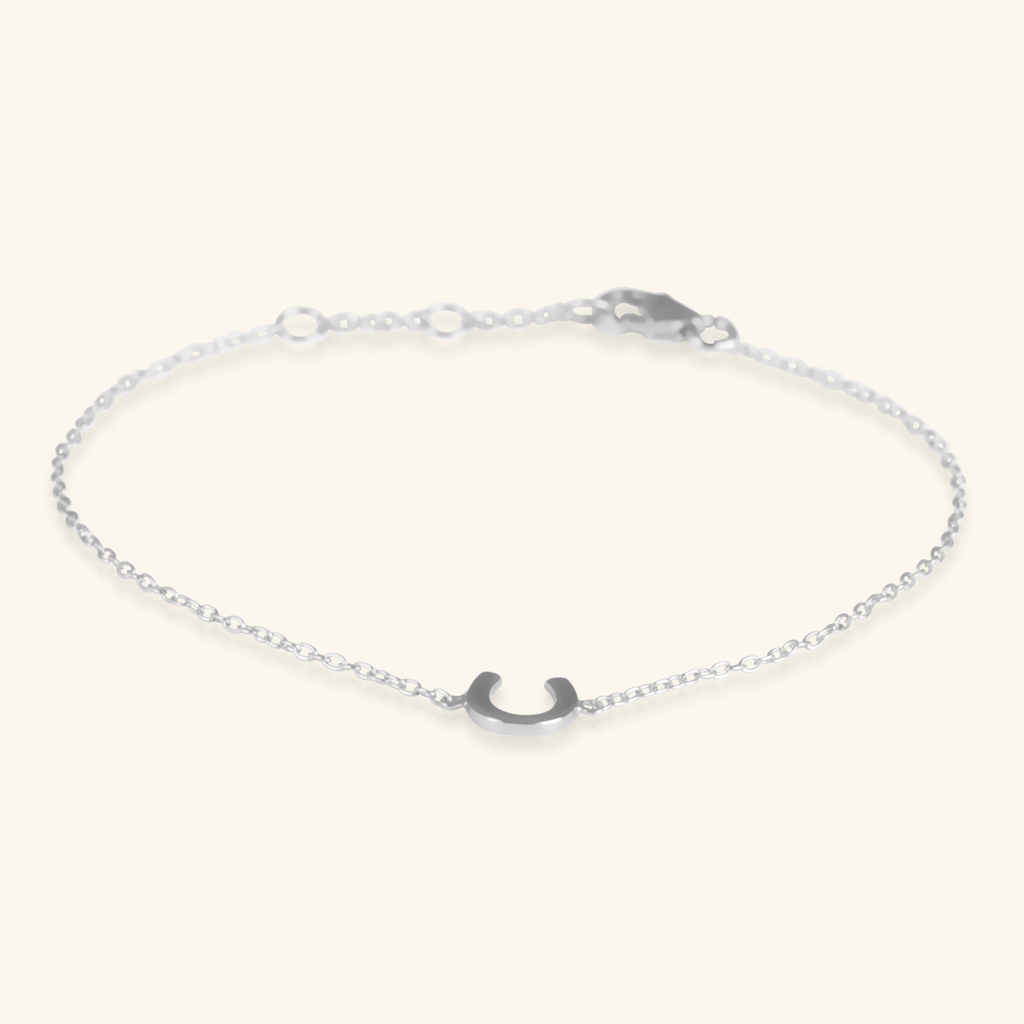 Horseshoe Bracelet Sterling Silver, Handcrafted in 925 sterling silver