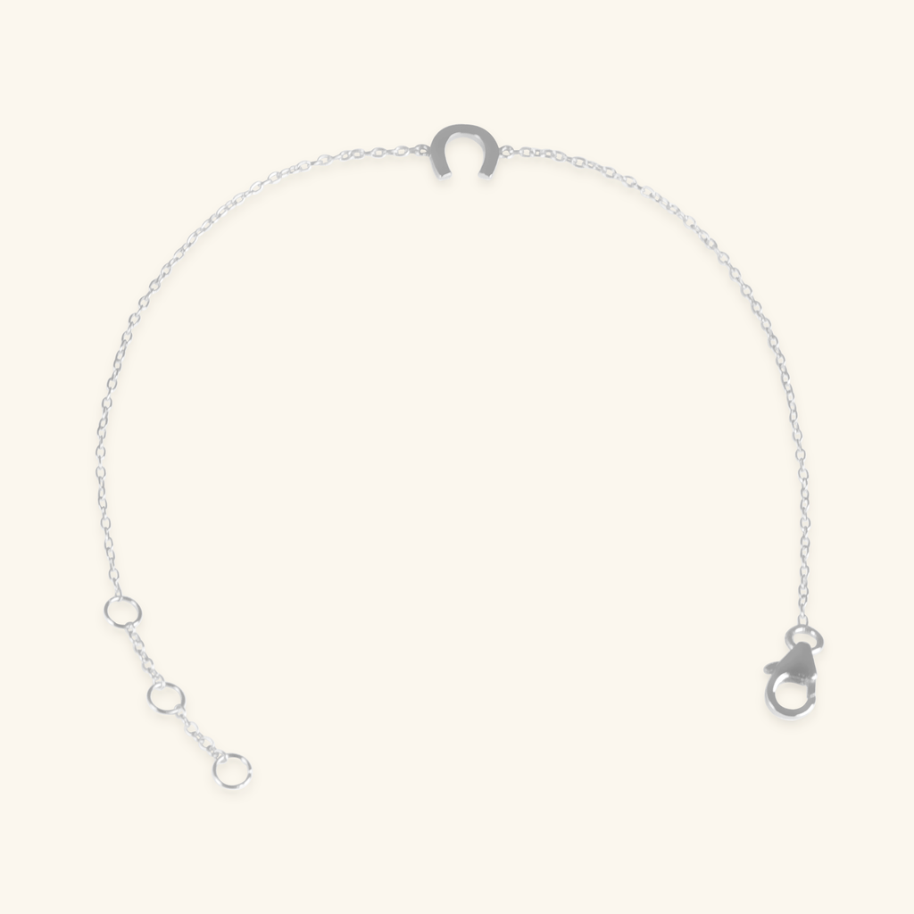 Horseshoe Bracelet Sterling Silver, Handcrafted in 925 sterling silver