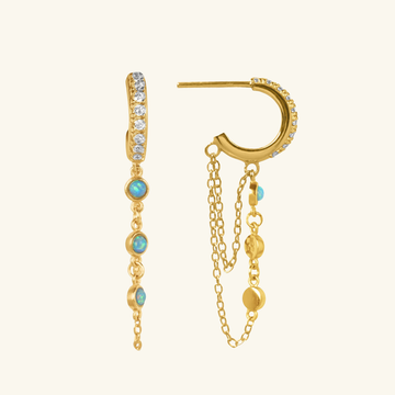 Tahmi Drop Earrings,Handcrafted in 925 Sterling Silver