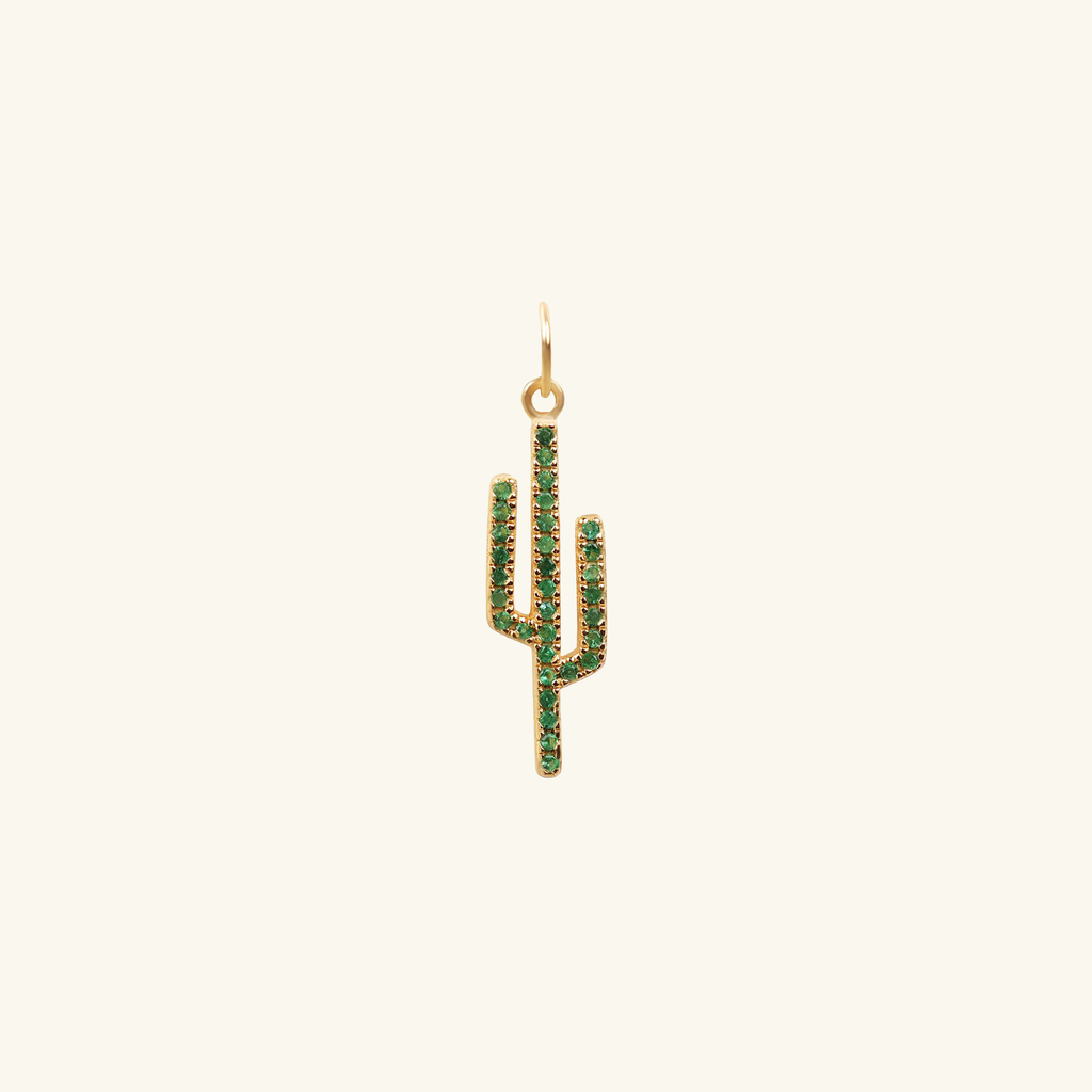 Cactus Pendant, Handcrafted in 925 sterling silver