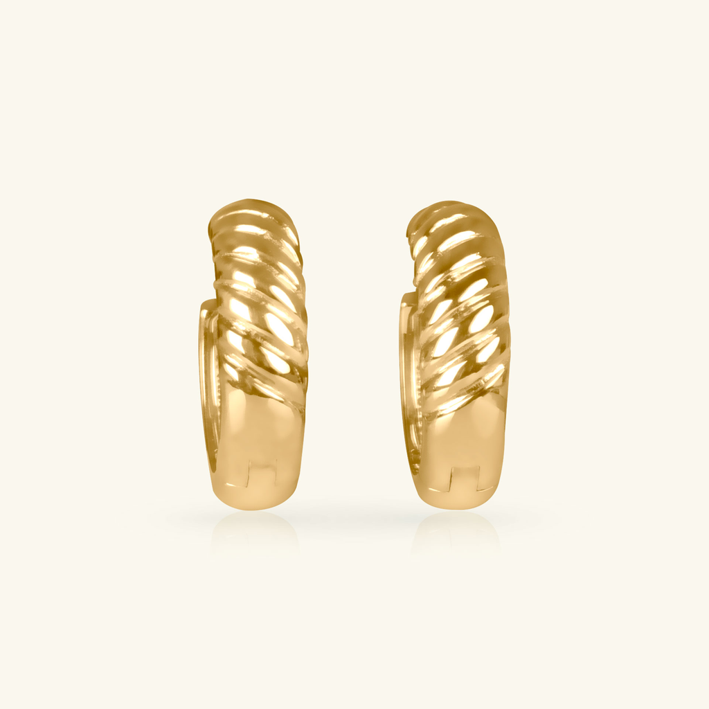 Antelope Bold Hoops, Made in 14k solid gold