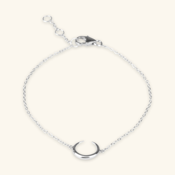 Crescent Horn Bracelet Sterling Silver, Handcrafted in 925 sterling silver