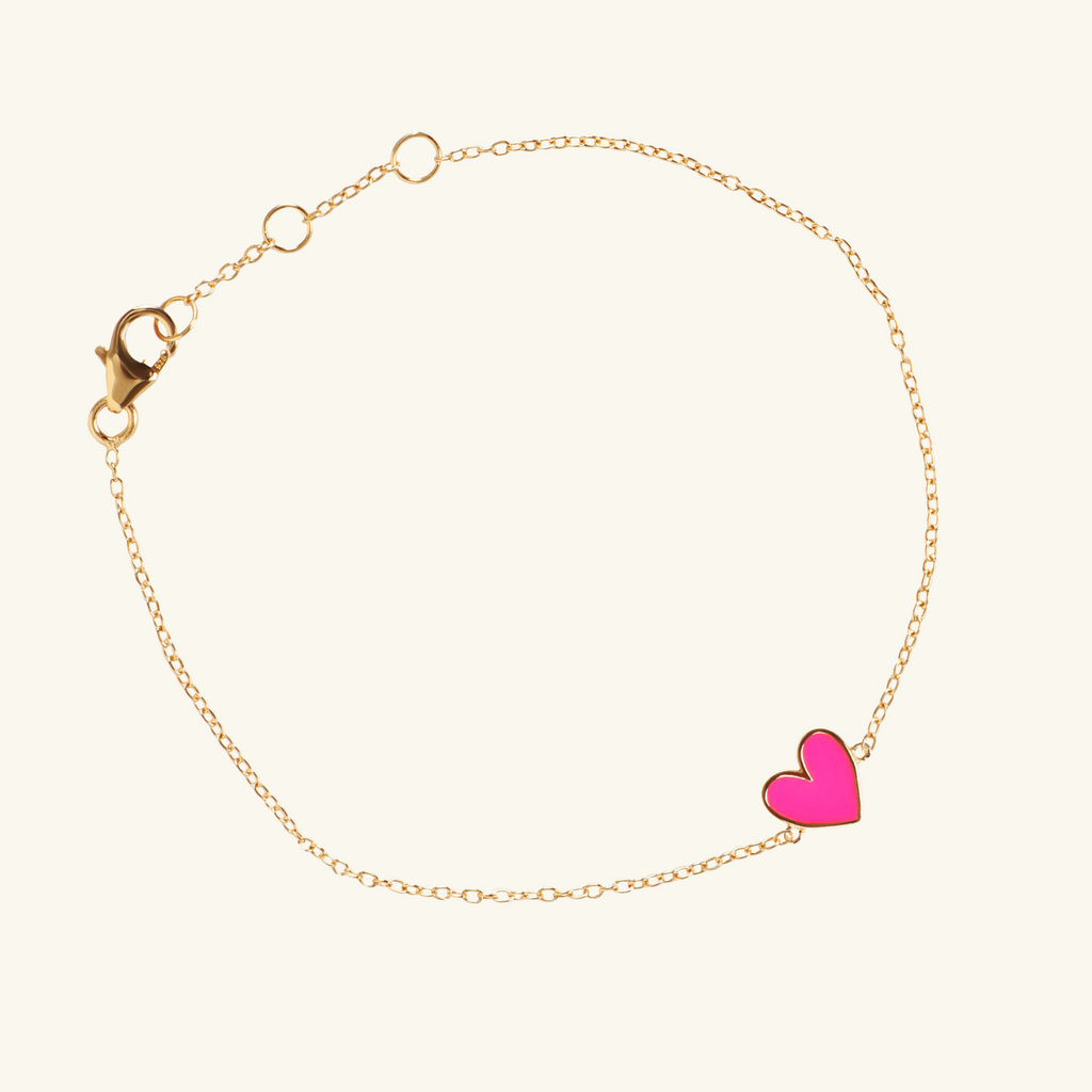 Sugar Heart Bracelet,Handcrafted in 925 Sterling Silver