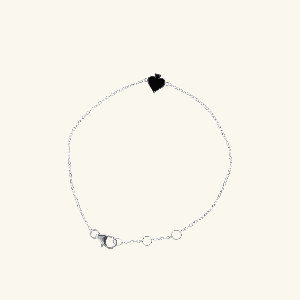 Spade Bracelet Sterling Silver,Handcrafted in 925 Sterling Silver