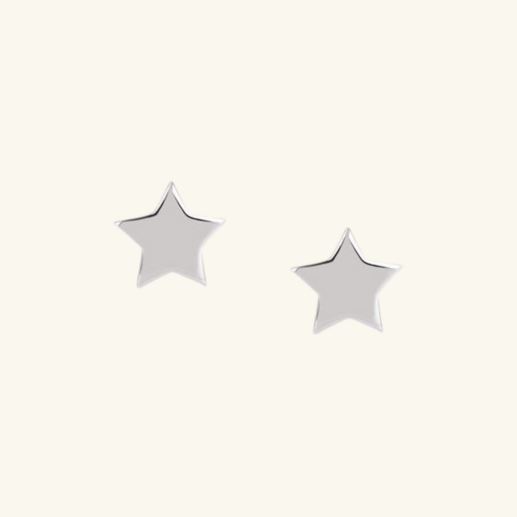 Classic Star Studs Sterling Silver, 925 sterling silver