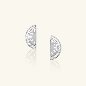 Watermelon Studs Sterling Silver,Handcrafted 925 in Sterling Silver
