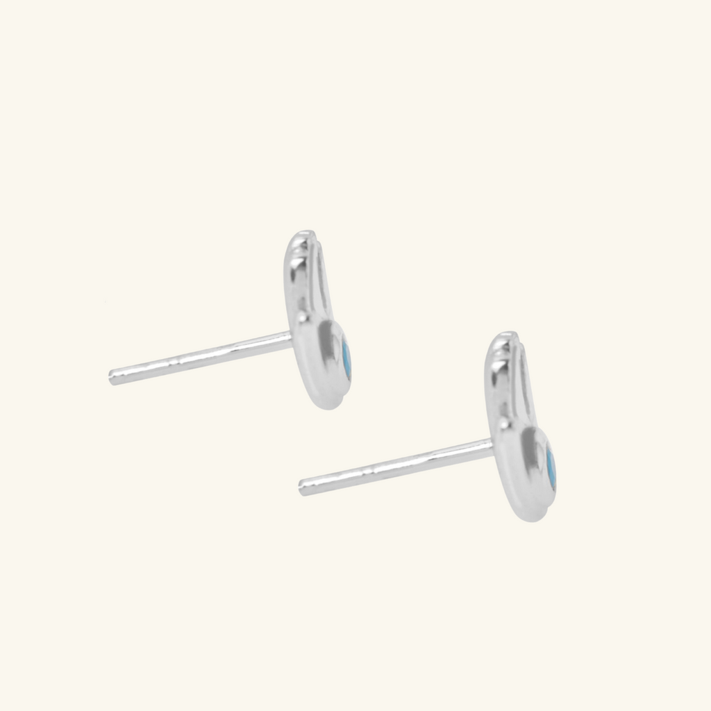 Hands Studs Sterling Silver, Handcrafted in 925 sterling silver