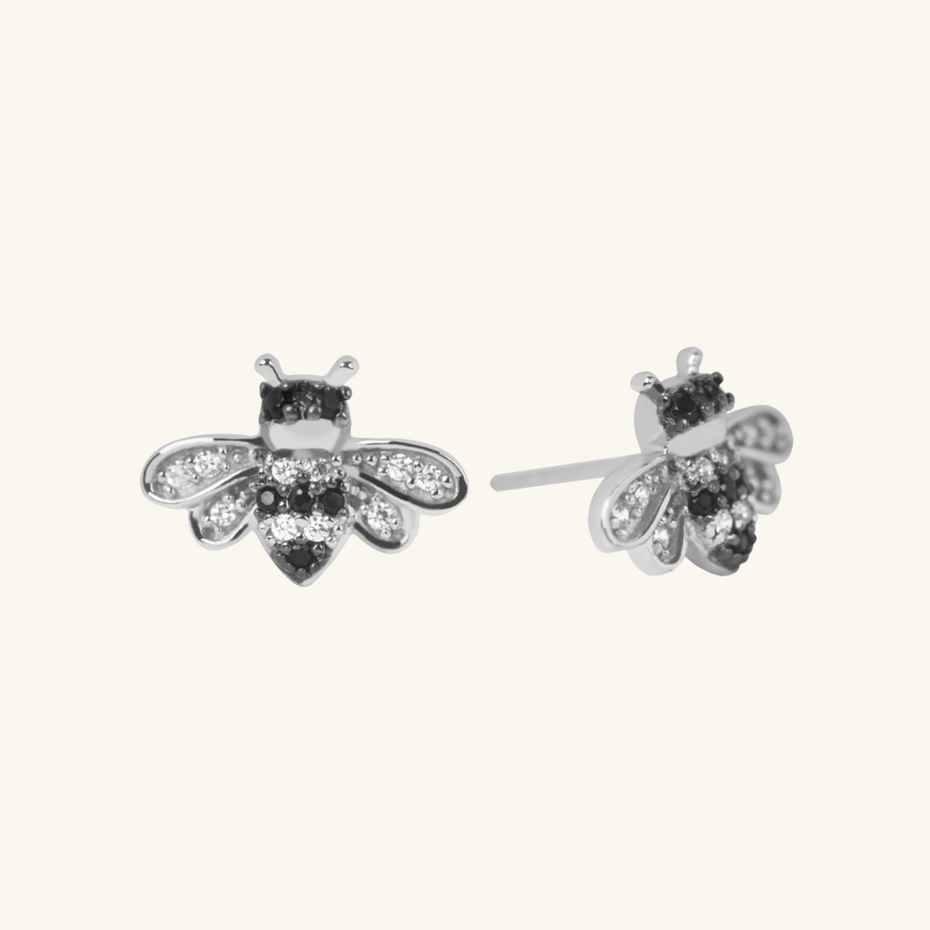 Bee Studs Sterling Silver, 925 sterling silver