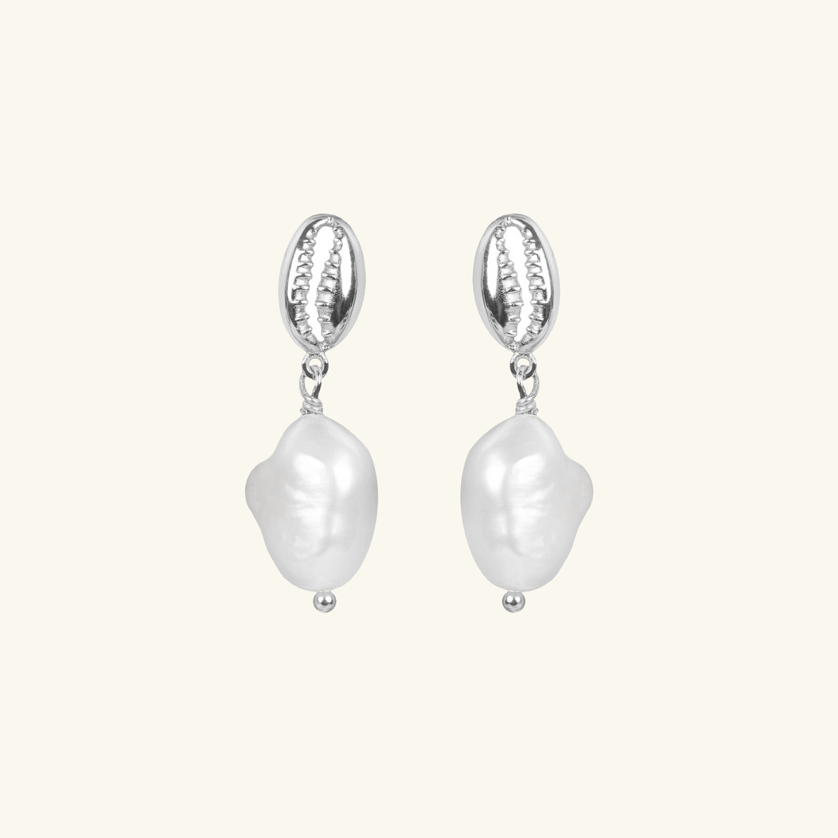 Shell Drop Earrings Sterling Silver – Foundry