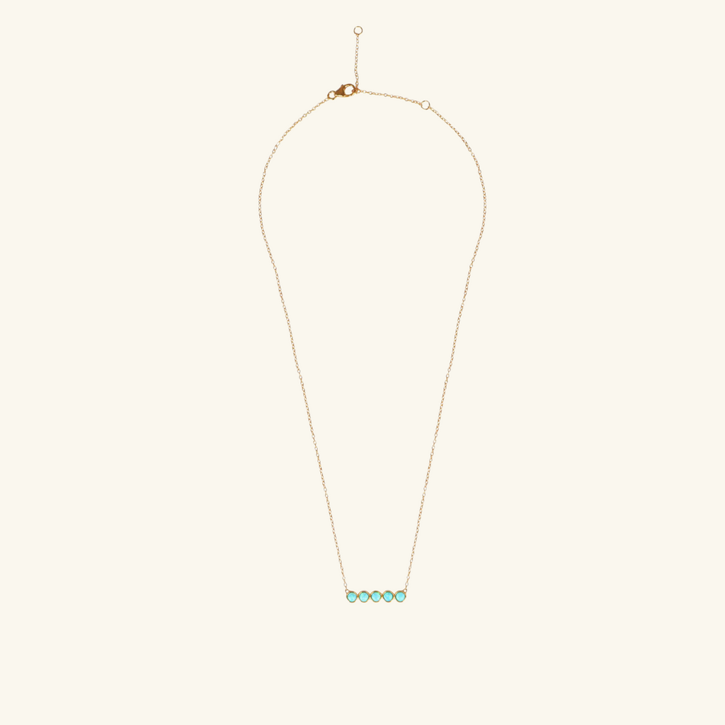 Opal Bezel Necklace, Handcrafted in 925 sterling silver