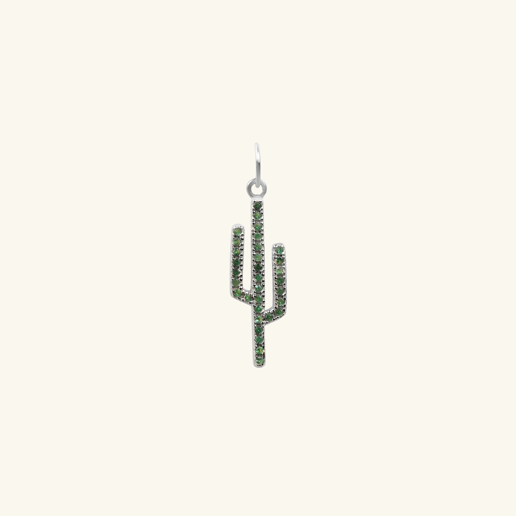Cactus Pendant Sterling Silver, Handcrafted in 925 sterling silver