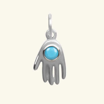 Hand Charm Pendant Sterling Silver, Handcrafted in 925 sterling silver