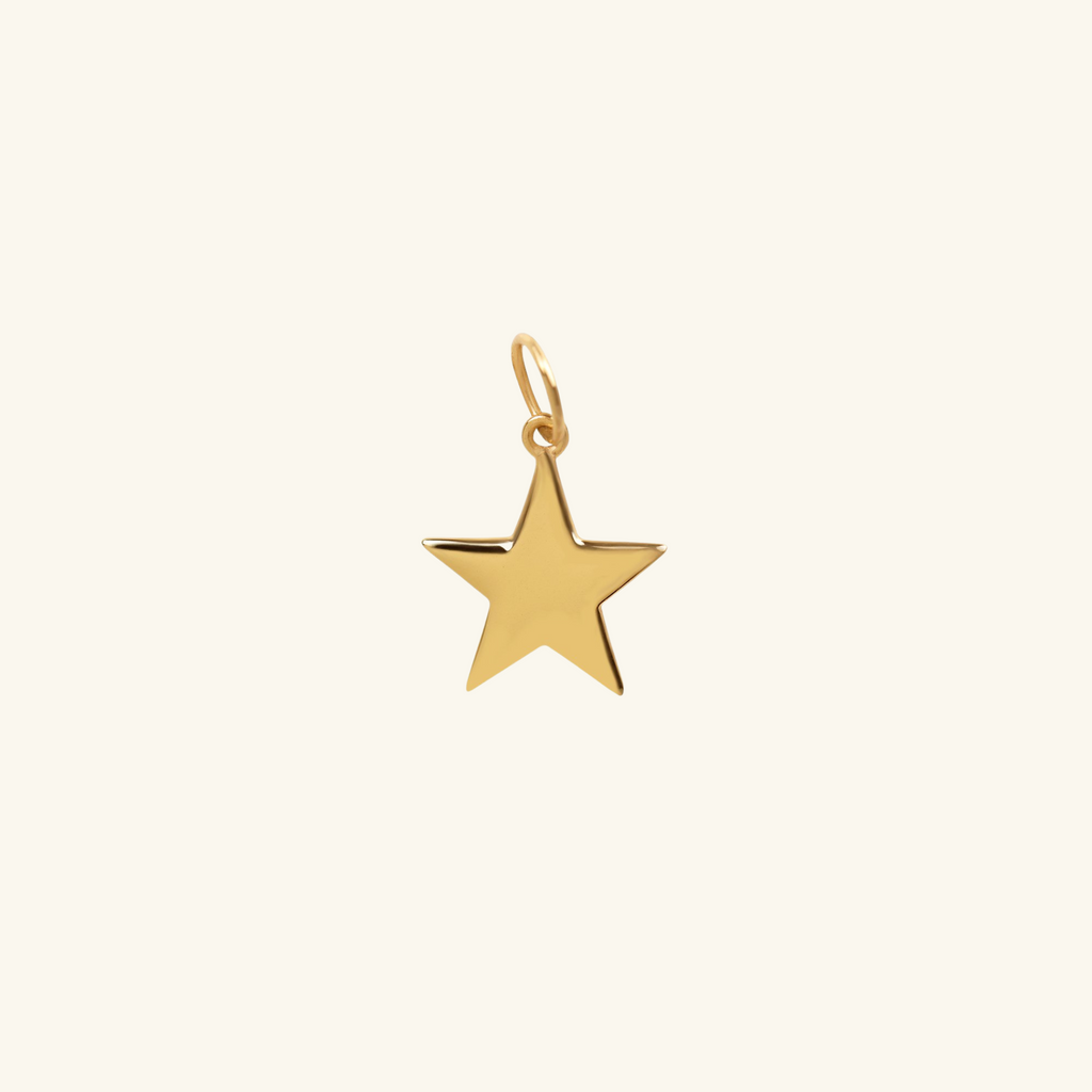 Star Charm Pendant,Handcrafted in 925 Sterling Silver