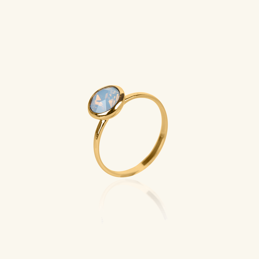 Naples Opal Ring, Handcrafted in 925 sterling silver