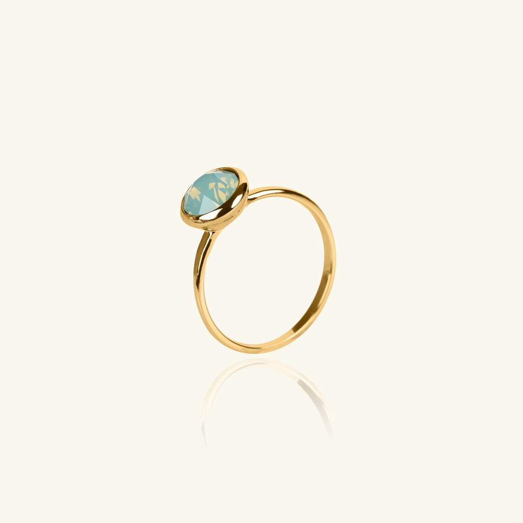 Naples Opal Ring Pacific, Handcrafted in 925 sterling silver