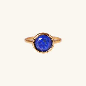 Solo Lapiz Lazuli Ring,Handcrafted in 925 Sterling Silver