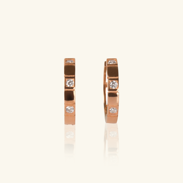 Trilogy Hoops Rose Gold