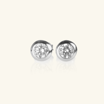 Arden Studs White Gold, Made in 18k solid gold