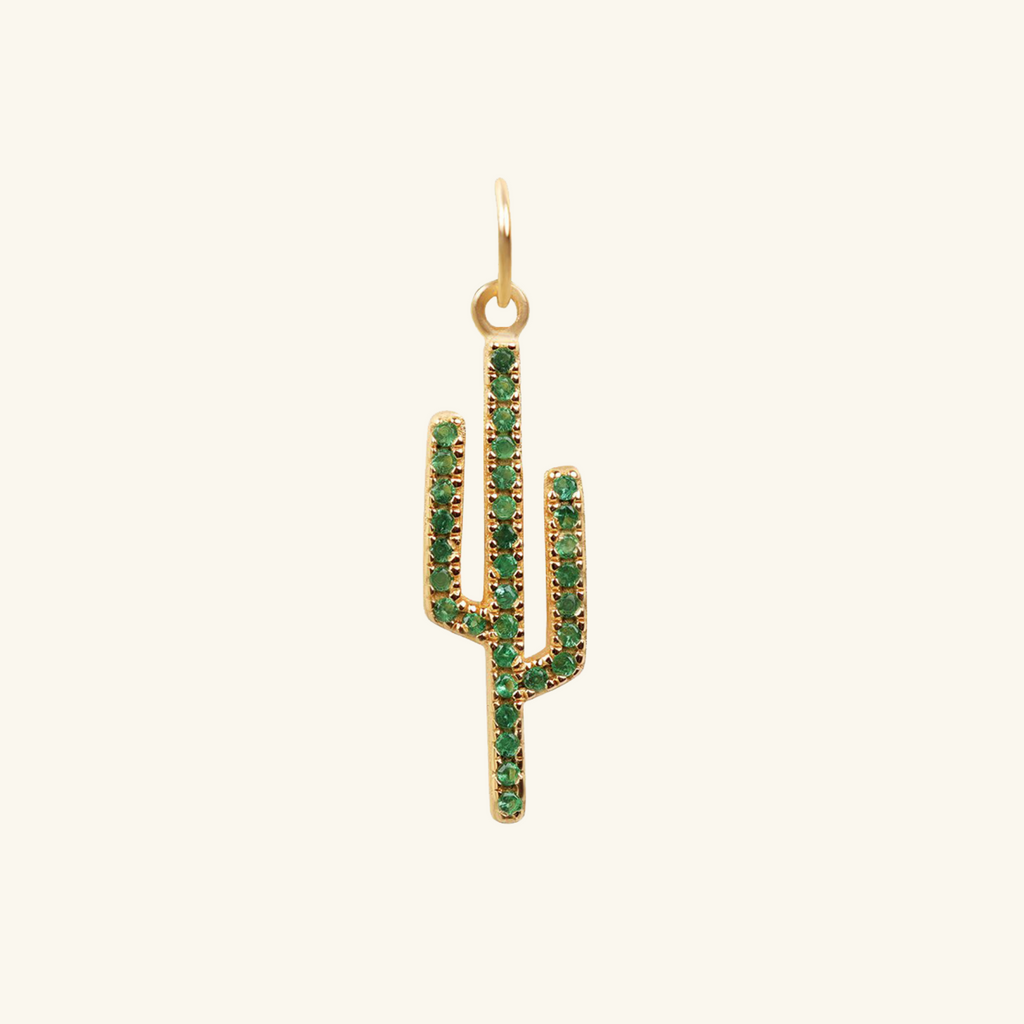 Cactus Pendant, Handcrafted in 925 sterling silver