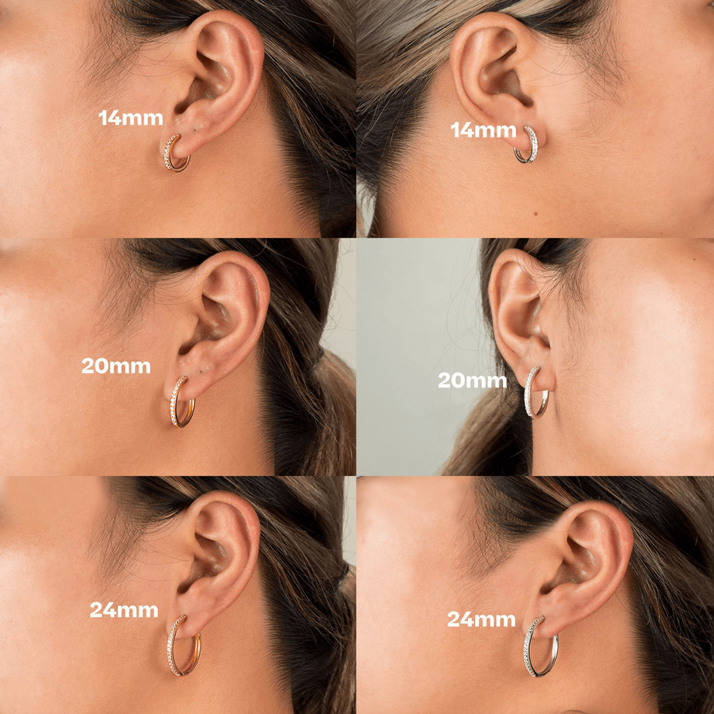 Eternal Crystal Hoops, Handcrafted in 925 sterling silver