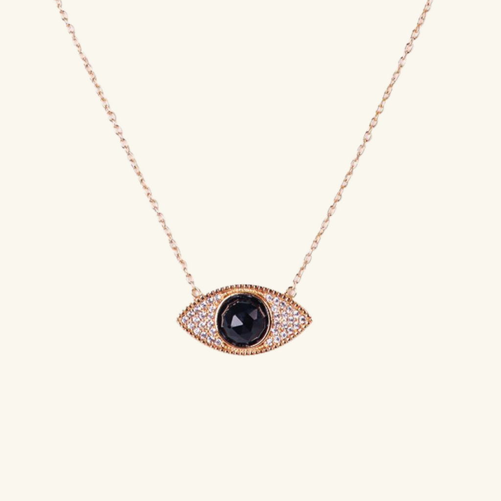 Leire Eye Necklace, Handcrafted in 925 sterling silver
