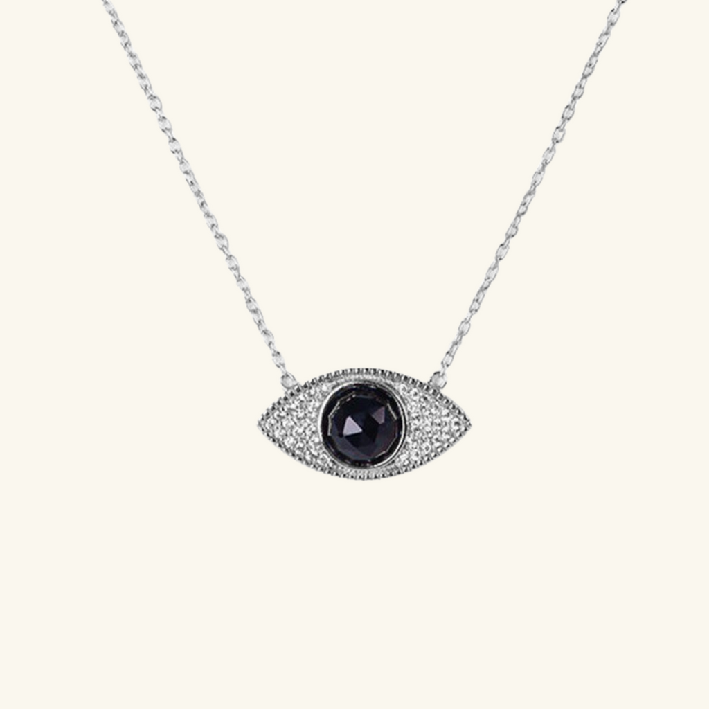 Leire Eye Necklace Sterling Silver, Handcrafted in 925 sterling silver