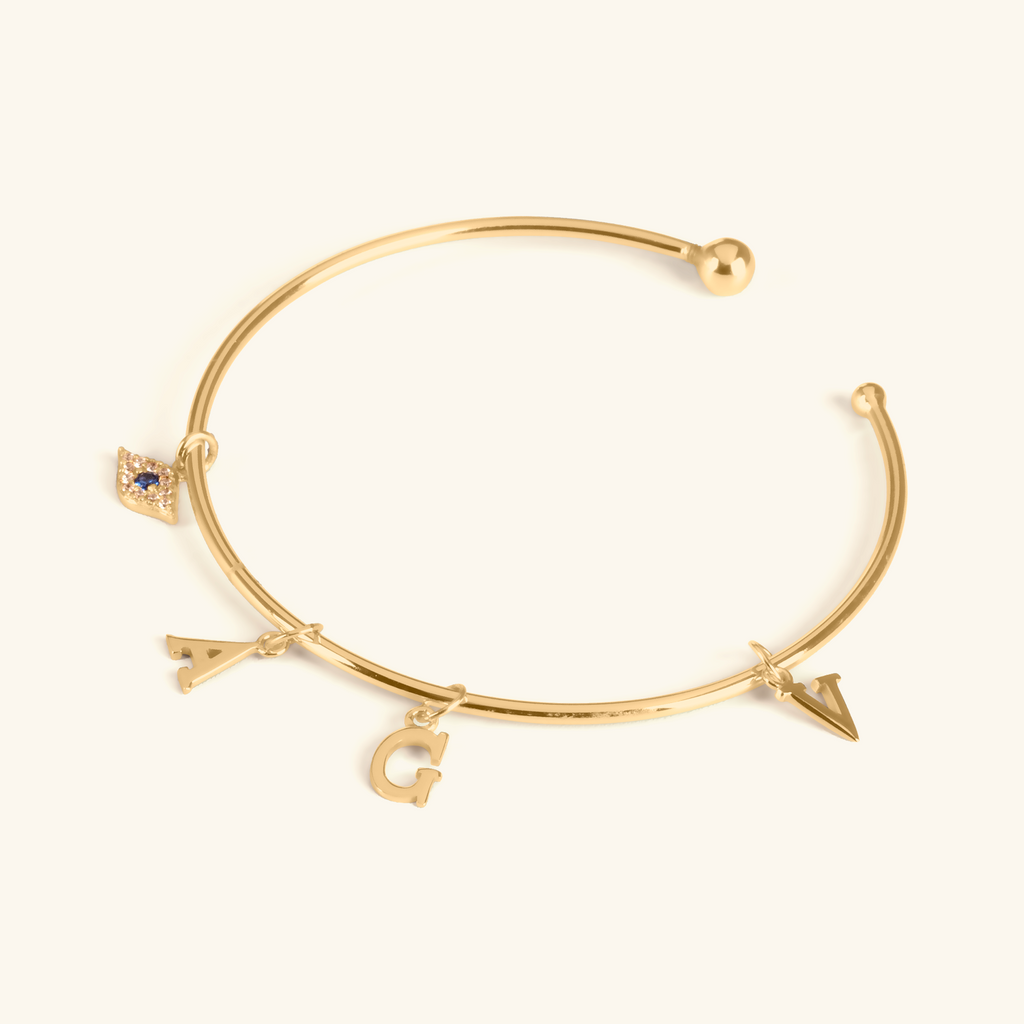 Mini Letter Charms, Handcrafted in 925 sterling silver