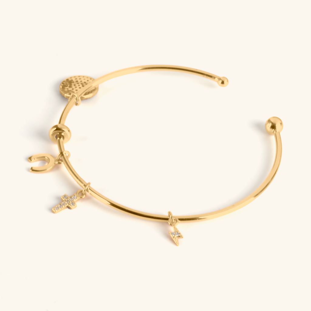 Pavé Lightning Bolt Charm, Handcrafted in 925 sterling silver