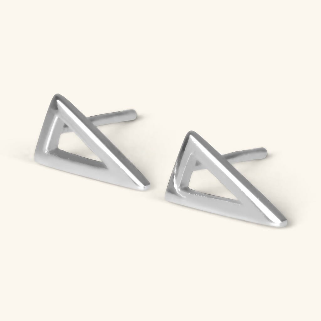Pizza Studs Sterling Silver, Handcrafted in 925 sterling silver