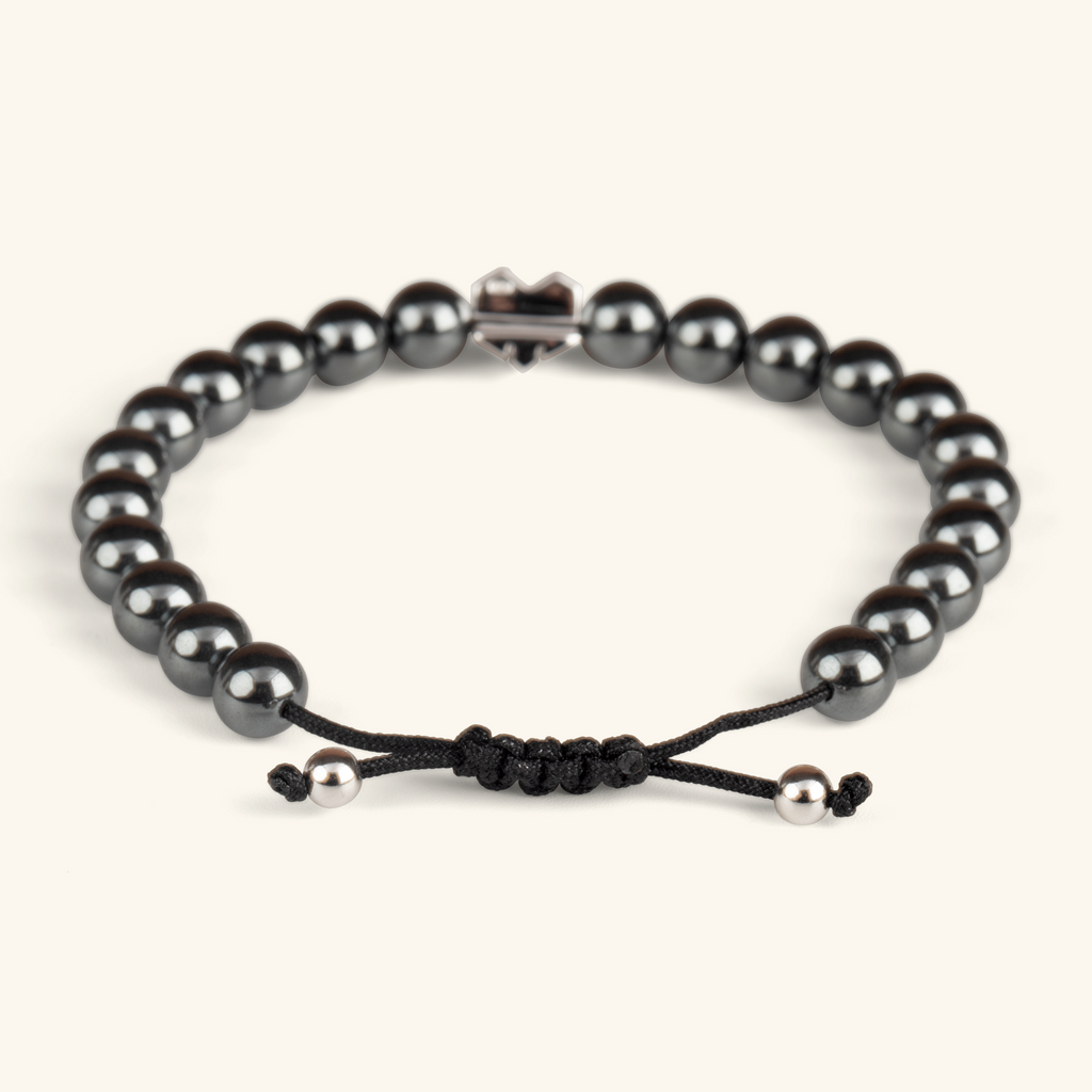 Ram Hematite Bracelet, Handcrafted in 925 sterling silver