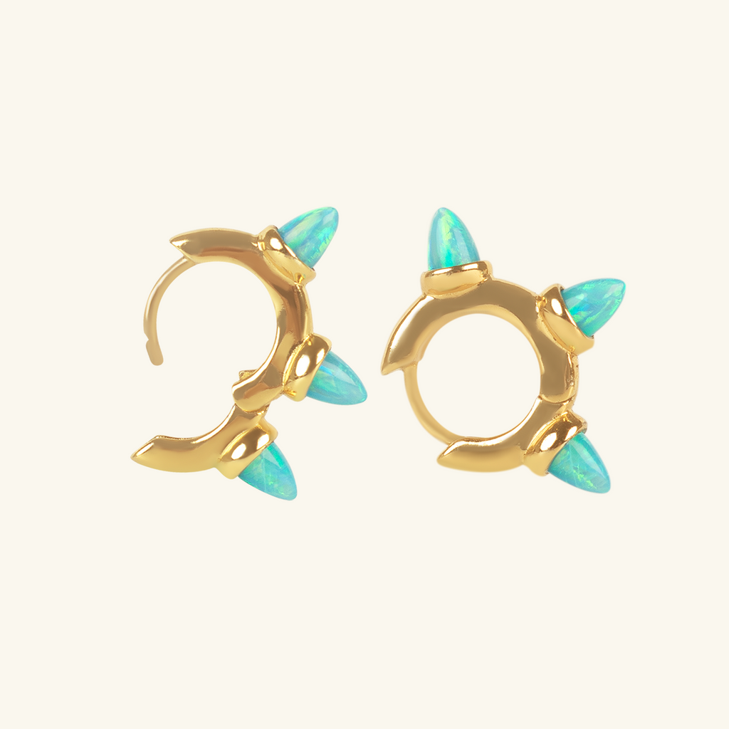 Venus Mini Hoops,Handcrafted in 925 Sterling Silver