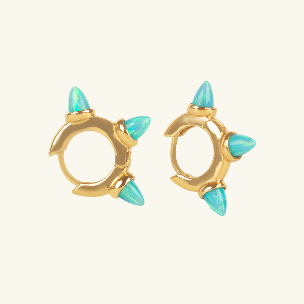 Venus Mini Hoops,Handcrafted in 925 Sterling Silver