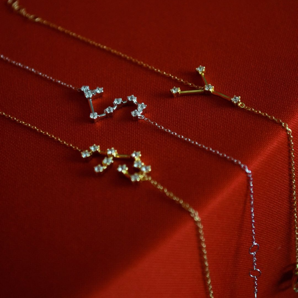 Constellation Necklace, Handcrafted in 925 sterling silver