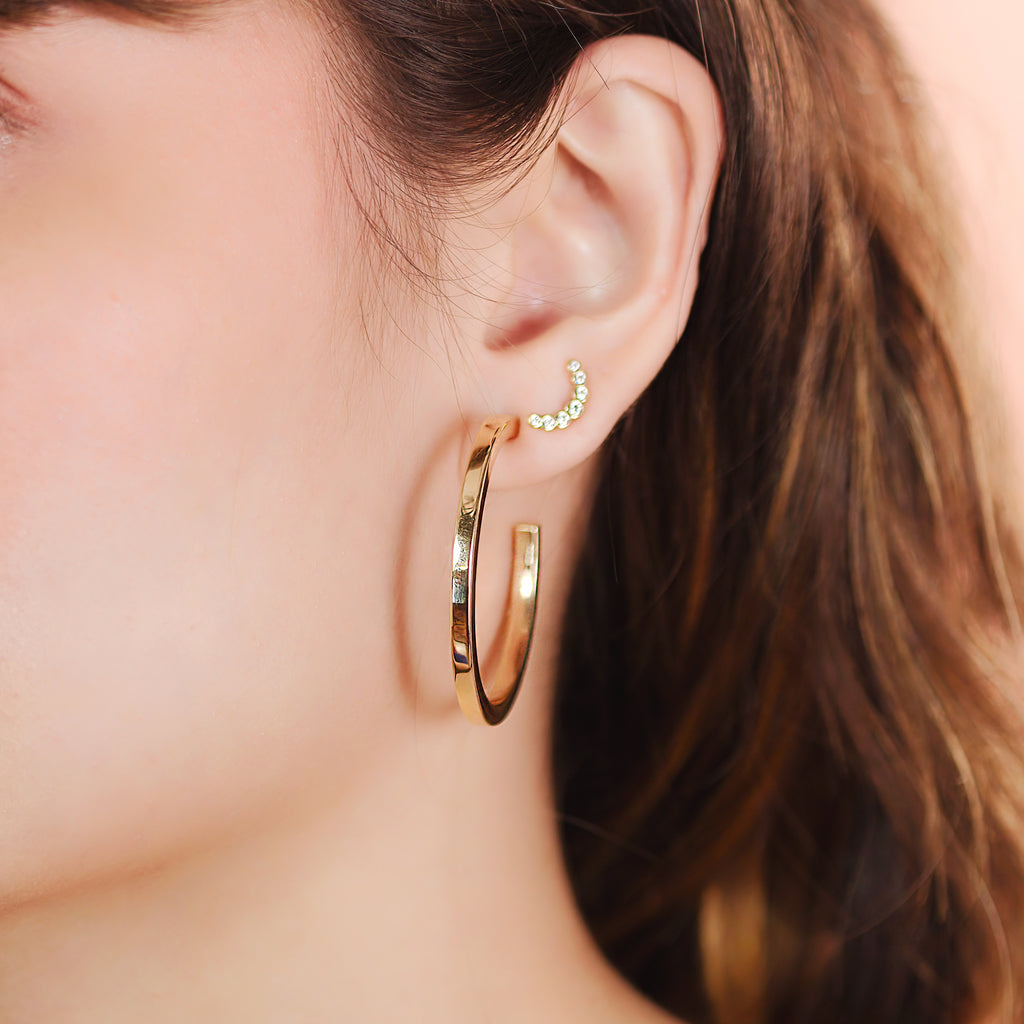 Big Hoops, Made in 14k hollowed gold