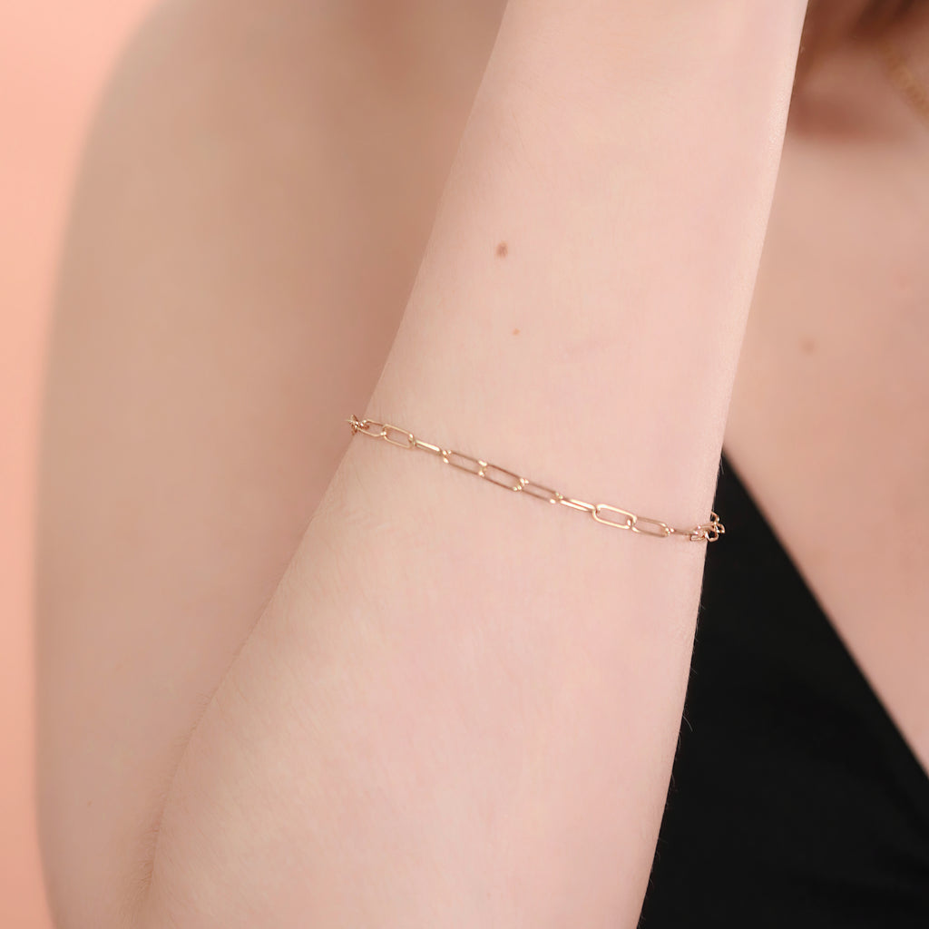 Boyfriend Bracelet, Made in 14k solid gold