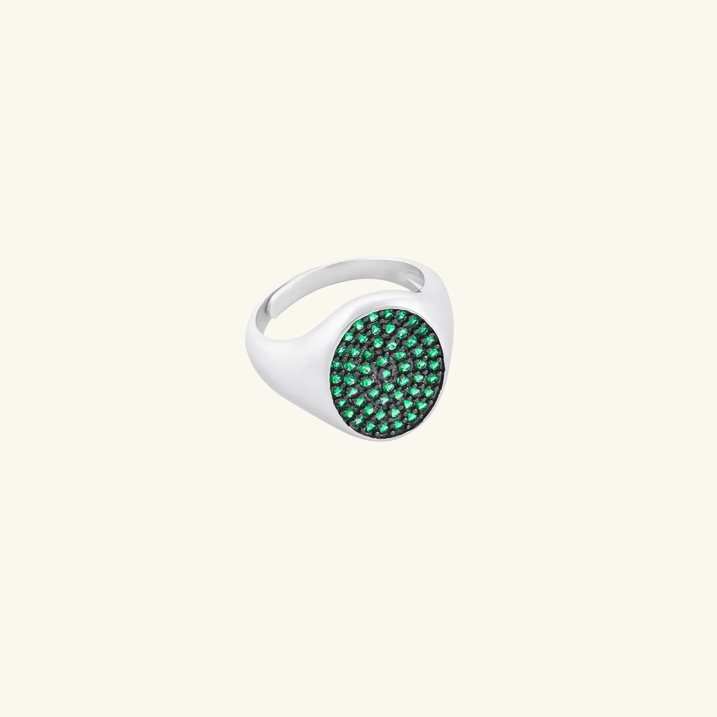 Siren Signet Ring,Handcrafted in 925 Sterling Slver