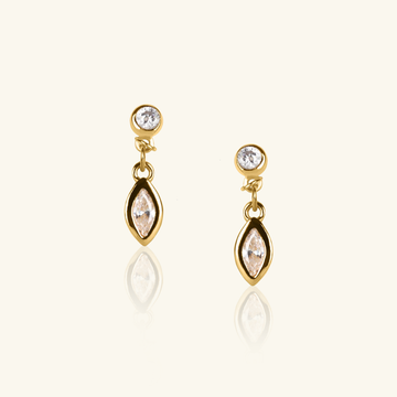 Marquise Drop Earrings, Handcrafted in 925 sterling silver